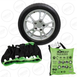 Calze Da Neve SMC OMOLOGATE Ö-Norm 5117 TÜV - Taglia M, Per Pneumatici 205/55 R16, Misure Compatibili