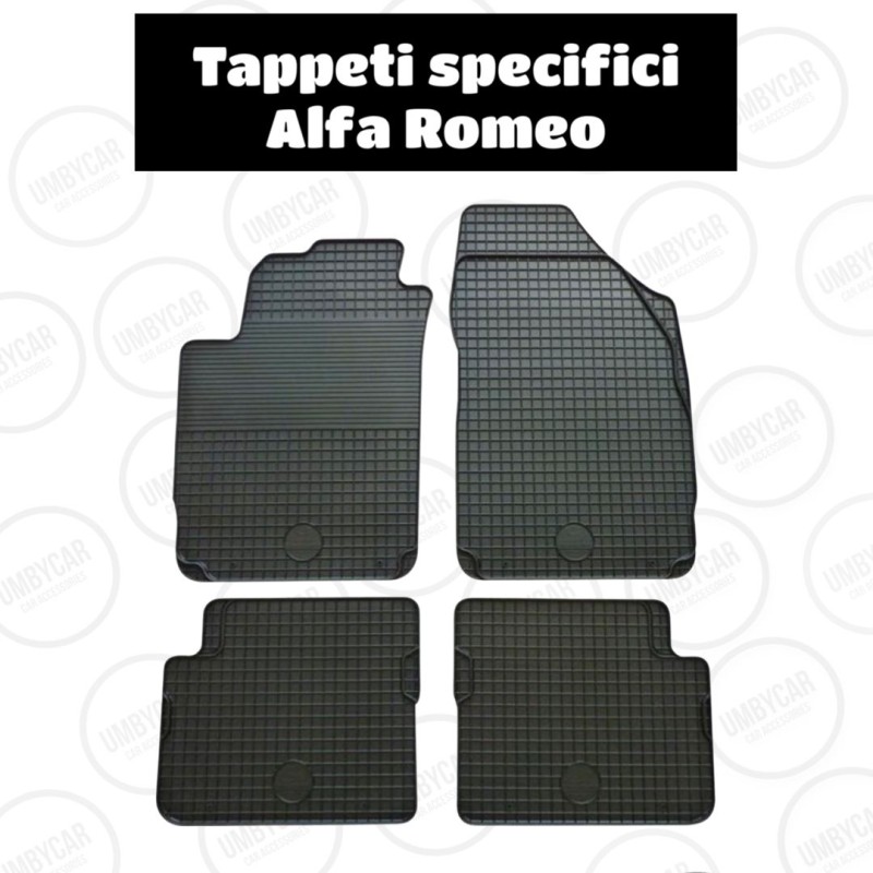 Tappetini Auto In Gomma TPE 3D A Vaschetta Per Alfa Romeo Tonale Dal 2022 - Serie Completa 4 Pezzi (Anteriori+Posteriori)