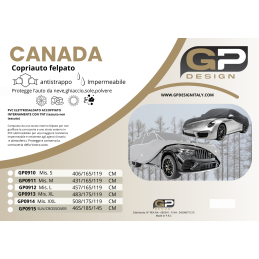 CANADA COPRIAUTO FELPATO...